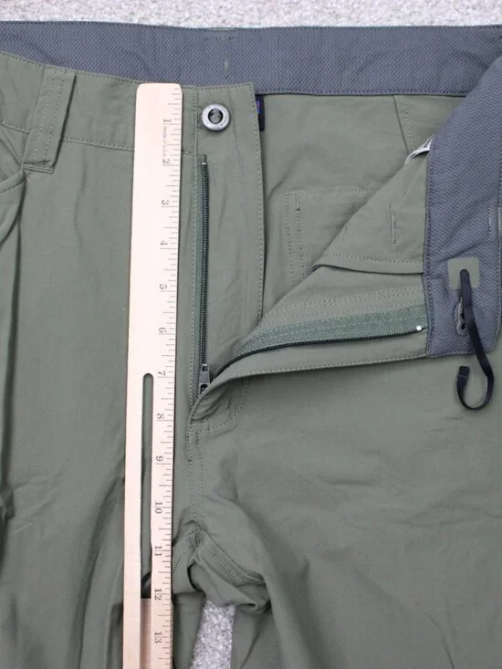 Patagonia Quandary Pants Mens 34x32 Green Cargo Pocket Drawstring Nylon Stretch - Picture 8 of 14